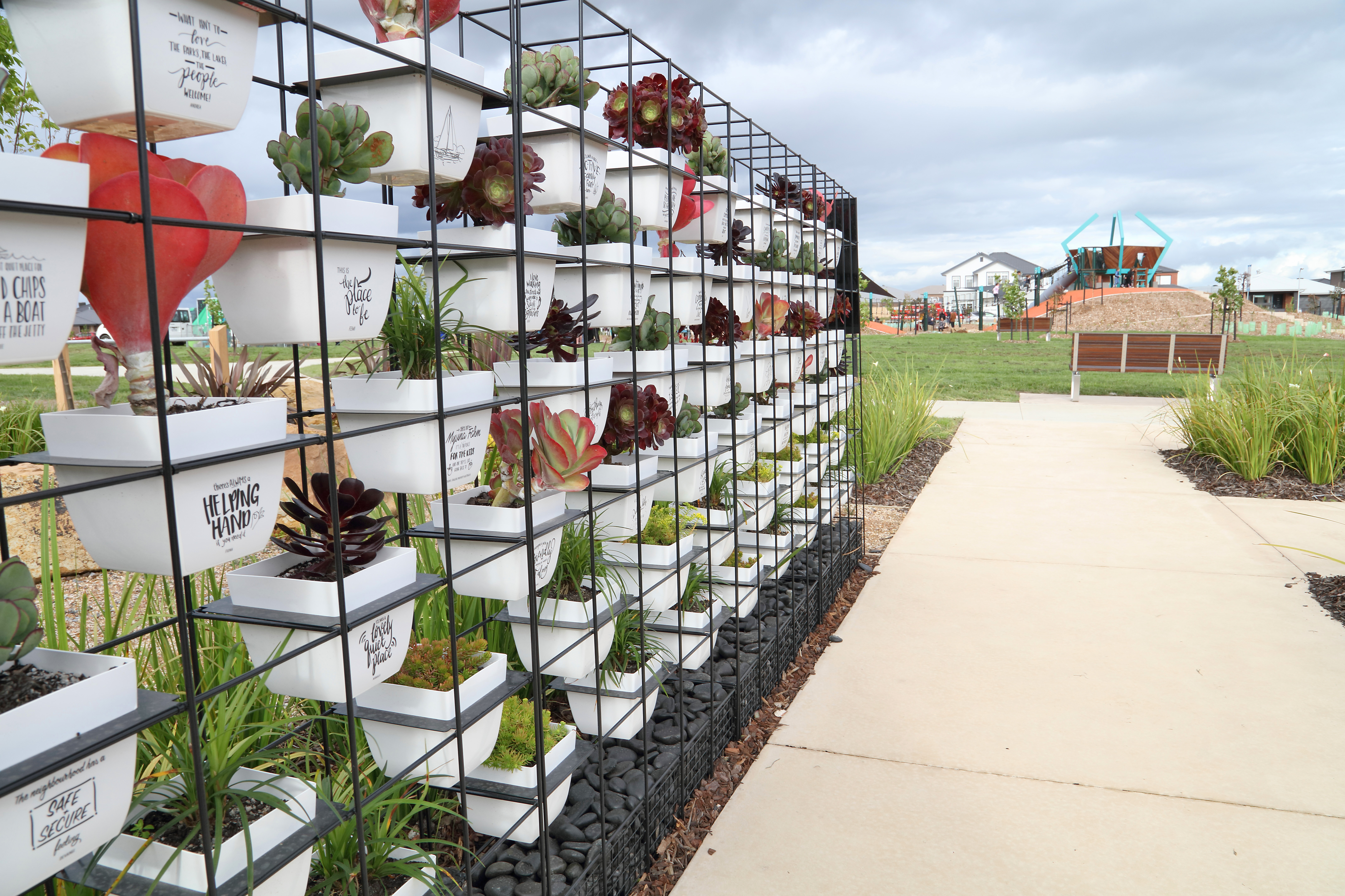 community garden wall